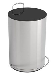 Lixeira Multiuso 5 Litros  Redonda com Pedal Tampa Preta