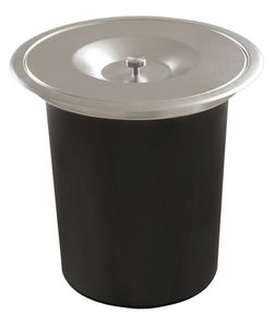 Lixeira Inox 5 Litros Embutir com Tampa