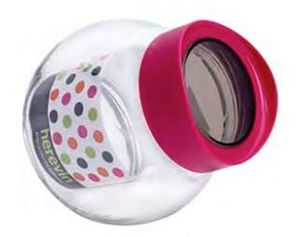 Pote para Mantimento 750ml com Tampa Pink