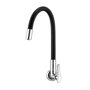 Torneira para Cozinha de Parede 1178 B27 Bica Flexível Black Torneira para Cozinha de Parede 1178 B27 Bica Flexível Black