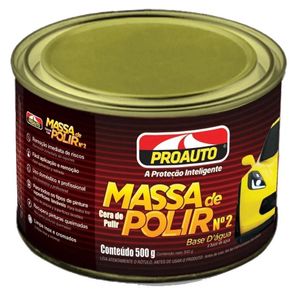 Massa de Polir Número 2 Pote 500gr Proauto Massa de Polir Número 2 Pote 500gr Proauto