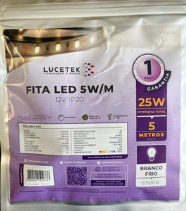 Fita de Led Arquitek 8mm 5W 6500K com 5 Metros