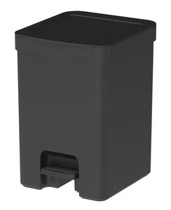 Lixeira com Pedal Trium 12 Litros Preto Fosco