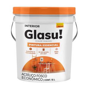 Tinta Acrílica Fosco Pintura Essencial 15 Litros Branco Tinta Acrílica Fosco Pintura Essencial 15 Litros Branco