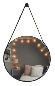 Espelho Decorativo Redondo 60cm Preto