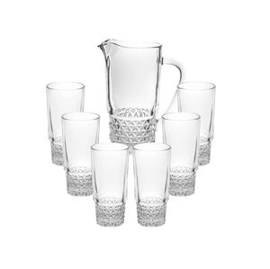 Conjunto Jarra 1,4L e 6 Copos 270ml Transparente