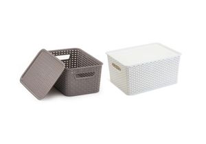 Cesta Organizadora 36,5x26,4x24,3cm Cores Sortidas