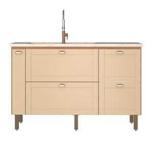 Gabinete de Madeira Grou 144cm Areia