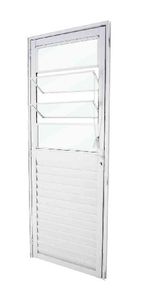 Porta Basculante Classic 80x210cm Vidro Liso Direito Branca