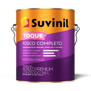 Tinta Acrílica Toque Fosco Completo 3,6 Litros Gelo Tinta Acrílica Toque Fosco Completo 3,6 Litros Gelo