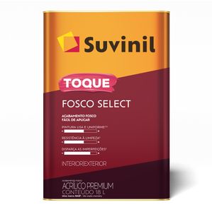 Tinta Acrílica Toque Fosco Select 18 Litros Branco Neve Tinta Acrílica Toque Fosco Select 18 Litros Branco Neve