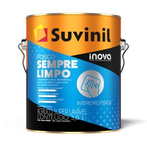 Tinta Acrílica Inova Fosco Sempre Limpo 3,6 Litros Branco Neve Tinta Acrílica Inova Fosco Sempre Limpo 3,6 Litros Branco Neve