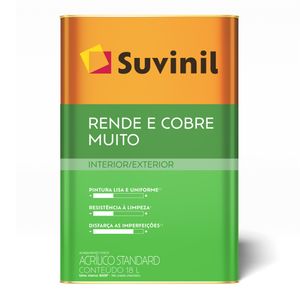 Tinta Acrílica Fosco Rende e Cobre Muito 18 Litros Sândalo