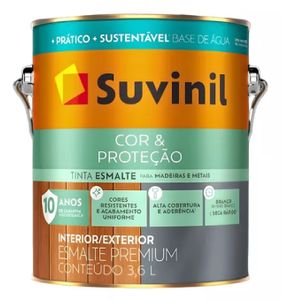 Tinta Esmalte Fosco a Base de Água Cor & Proteção 3,6 Litros Branco Tinta Esmalte Fosco a Base de Água Cor & Proteção 3,6 Litros Branco