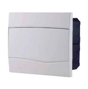 Quadro Distribuição Embutir Para 9 DIN ou 6 NEMA Porta Branca
