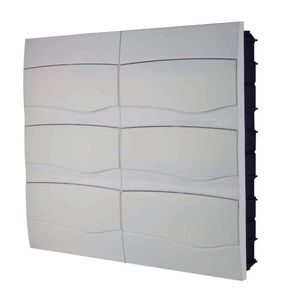 Quadro Distribuição Embutir Para 72 DIN ou 48 NEMA Porta Branca