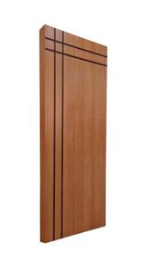 Porta Frisada Mogno Acabada 0,60x2,10m MF-04