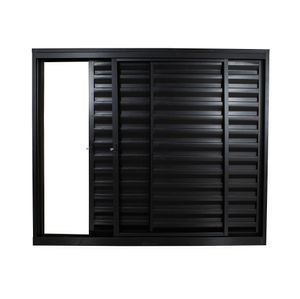 Janela Veneziana Standard 3 Folhas 150x100cm Black Janela Veneziana Standard 3 Folhas 150x100cm Black