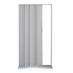 Porta Sanfonada PVC 62x210cm Cinza Claro