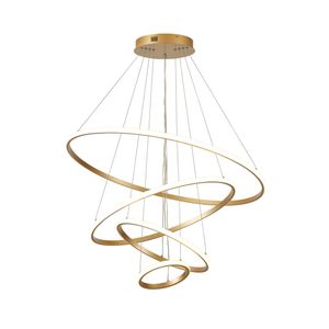Pendente LP-404A 4 Arcos 86W 3.000K Dourado