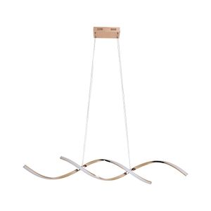 Lustre Pendente Led Espiral LP-201D 35W 3.000K Dourado