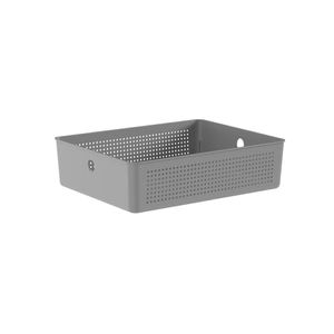 Cesto Organizador Flow 8,2 Litros 34x27x09cm Chumbo