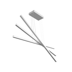Pendente Led Perfiline Multi 91x8x55cm 60W 3 Luzes 3.000K Bivolt Branca