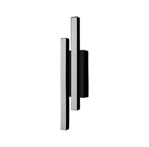 Arandela Led Perfiline Ret Luz Direta 11W Preta Bivolt 36,5x6x9cm