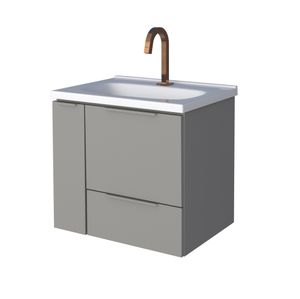 Gabinete Aço Caqui 60cm Cinza