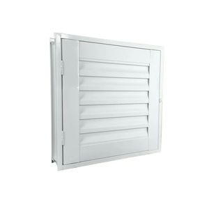 Portinhola Standard Veneziana Alçapão Alumínio 60x60 Branca