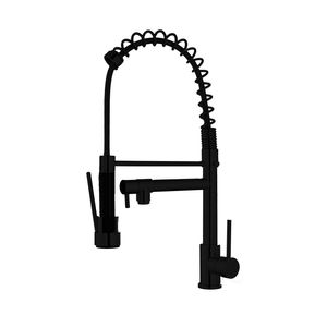 Torneira Monocomando Cozinha Gourmet 52cm com 2 Saídas All Black Matte