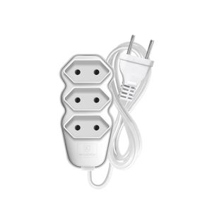 Extensão Paralelo 2P 10A 2x0,75mm² 5 metros Branco