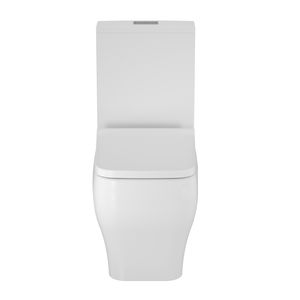 Bacia com Caixa Acoplada e Kit Instalação Sentiero Branco Brilhante