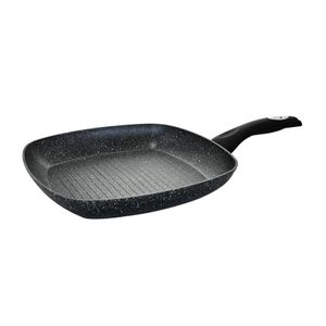 Bistequeira Grill Alumínio Forjado 28cm com Fundo Indução Preta
