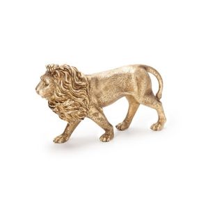 Escultura em Poliresina Leão Dourado Grande