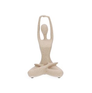 Escultura em Poliresina Yoga Postura de Alongamento