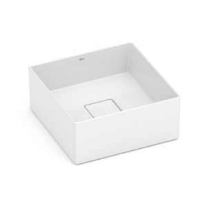 Cuba Apoio Quadrada 30x30cm sem Mesa T3 Terra Branco