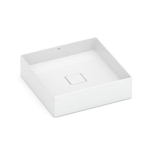 Cuba Apoio Quadrada 40x40cm sem Mesa T5 Terra Branco