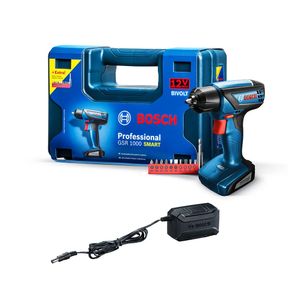 Parafusadeira Furadeira 12V GSR 1000 Smart com Maleta e Kit Acessórios