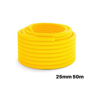 Mangueira Eletroduto PVC Flexível Corrugado 25mm 50 metros Mangueira Eletroduto PVC Flexível Corrugado 25mm 50 metros