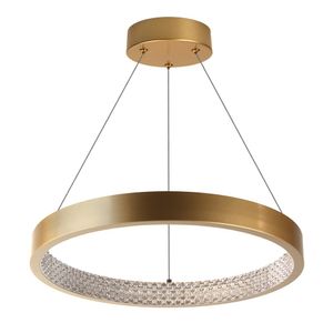 Pendente Led Dama 3.000K 32W Bivolt Alumínio Dourado