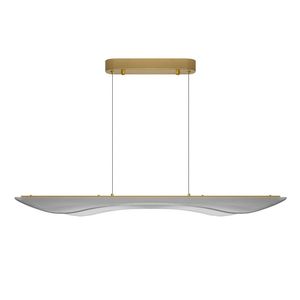 Pendente Led Celine 3.000K 32W Bivolt Alumínio Dourado