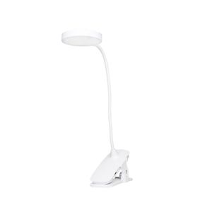 Luminária Led Mesa Puck Recarregável com Presilha Branco Luminária Led Mesa Puck Recarregável com Presilha Branco