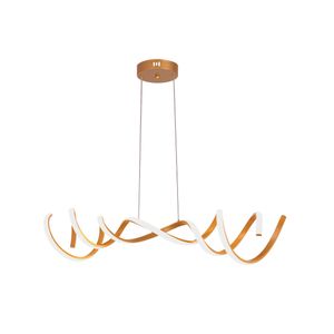 Pendente Led Sevilha Autovolt 3.000K 50W Ouro