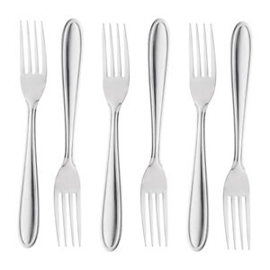 Conjunto com 6 Garfos Mesa Inox 19cm Gastro