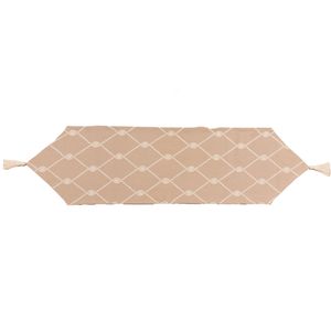 Caminho de Mesa Acácia 40x300cm Bege com Cru Caminho de Mesa Acácia 40x300cm Bege com Cru