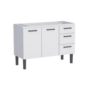 Gabinete de Cozinha Aço Atena 120 cm Branco