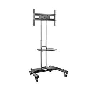 Suporte Pedestal com Rodízios e Altura Regulável 1120 a 1520mm para TVs a partir de 32