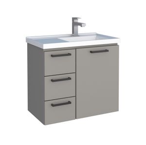 Gabinete Aço Ameixa 60cm Cinza