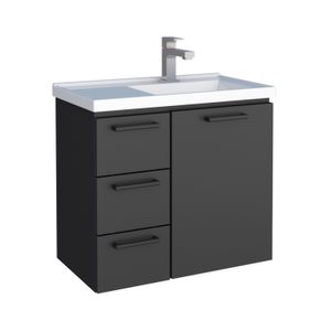 Gabinete Aço Ameixa 60cm Preto